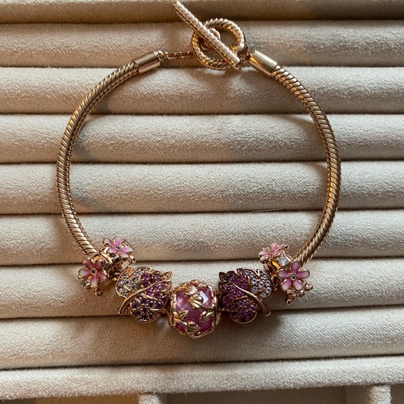 Pandora Rose Gold Fall Bracelet - Picture 1 of 8